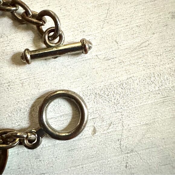 Silver tone enamel charm bracelet - Picture 12 of 12